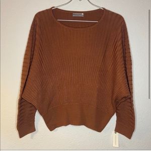 Anthropologie Karla Boat Neck Sweater Gold XS